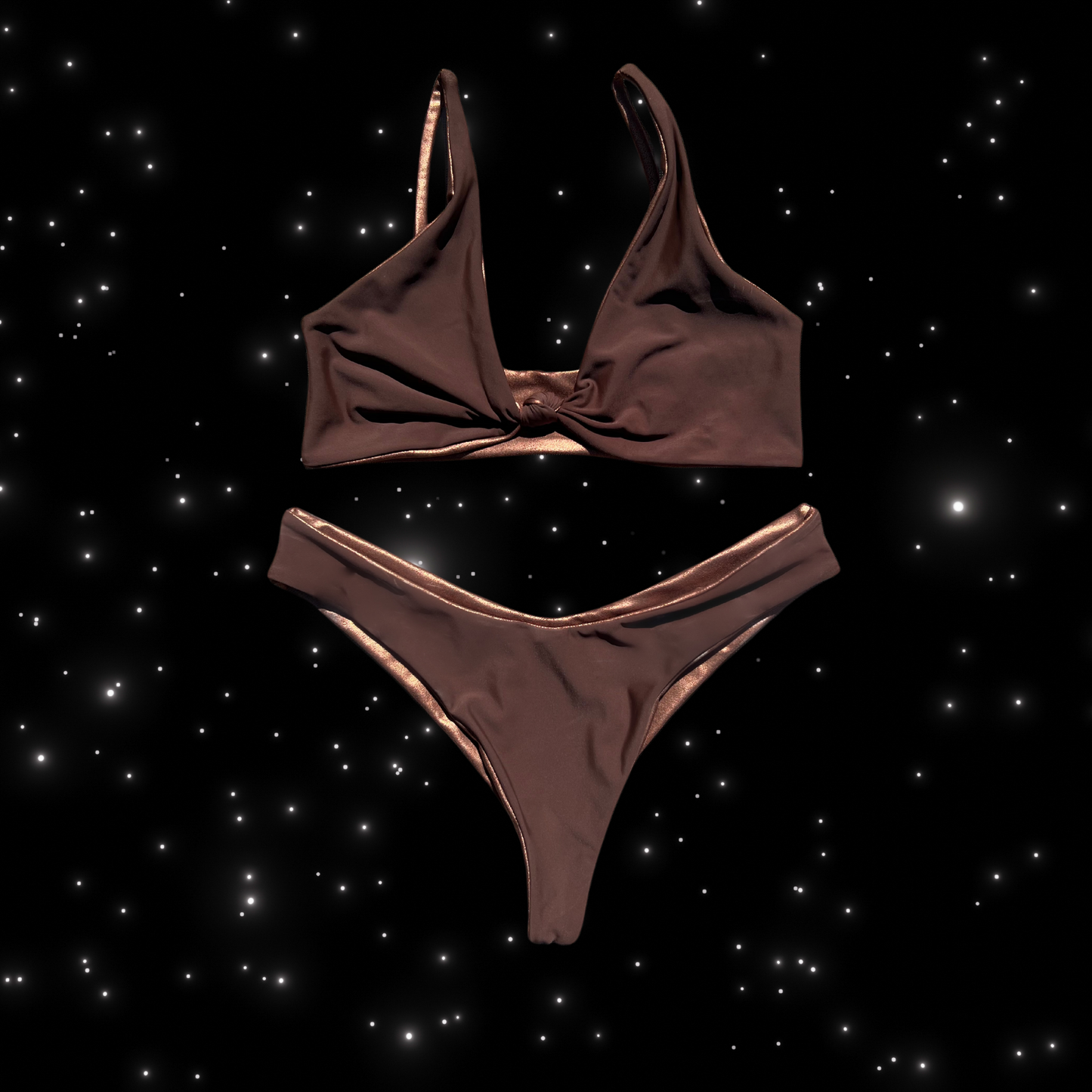 Me Espresso Reversible Bikini Top