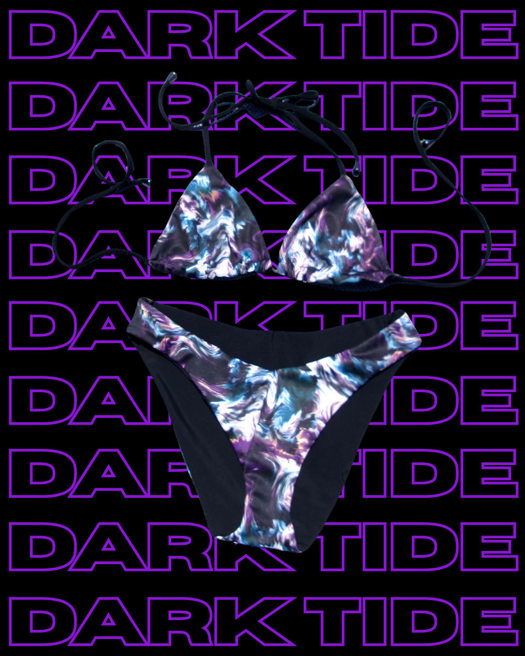 Dark Tide Reversible Bikini Bottom