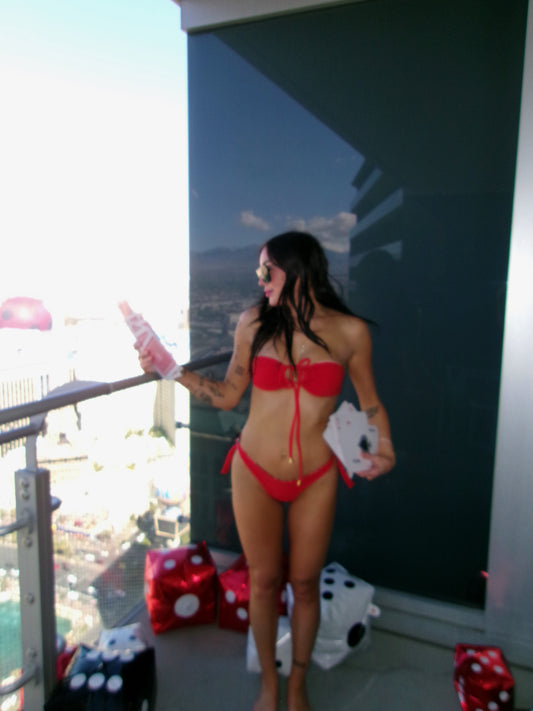 The Dealer Reversible Bikini Top in The Vegas