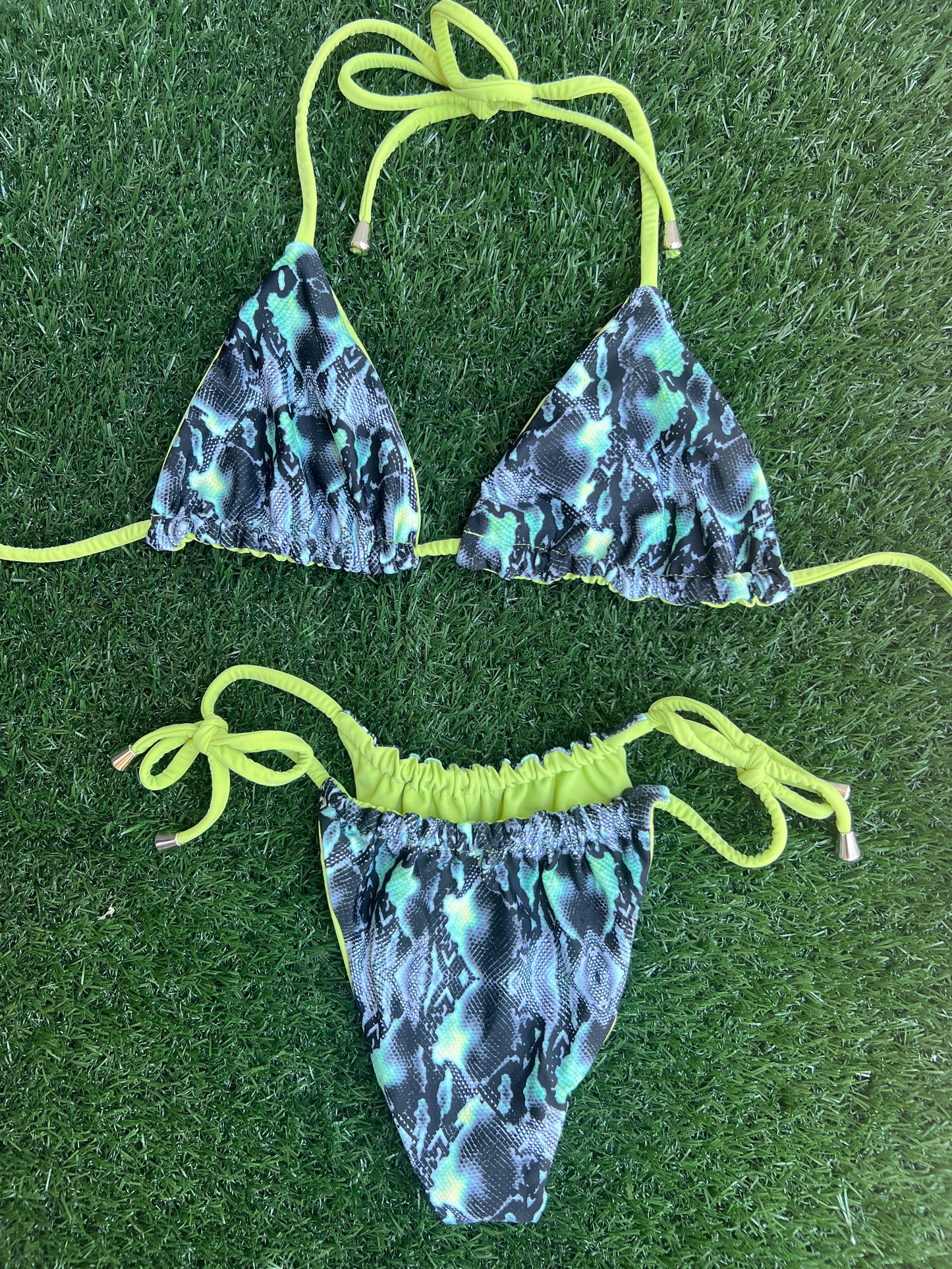 Neon Viper Reversible Bikini Bottom in The Austin