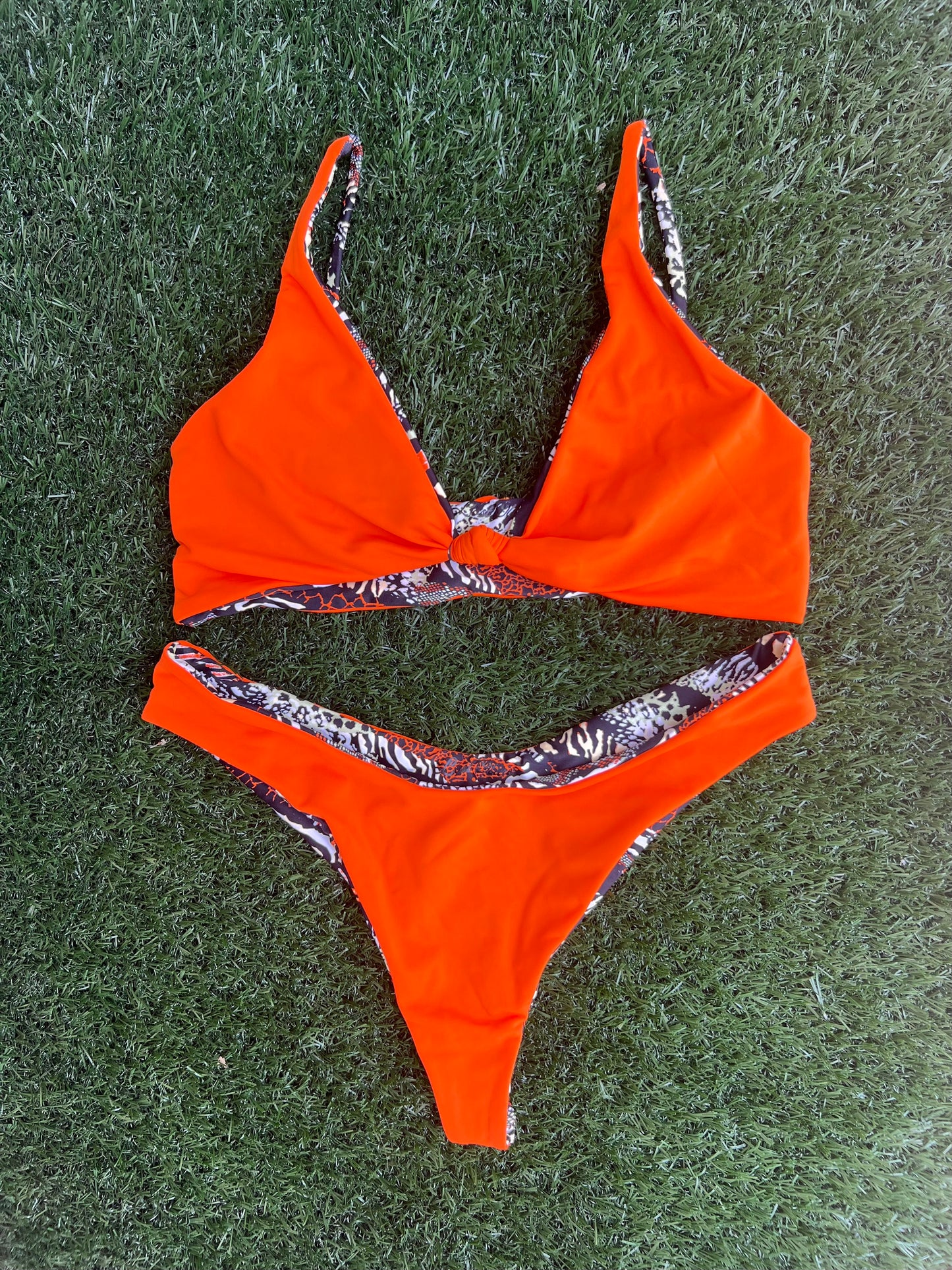 Serengeti Sunset Reversible Bikini Top
