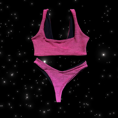 Cosmo Reversible Bikini Top in The Madison