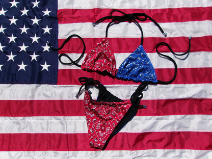 Miss Independence Reversible Bikini Bottom in The Austin