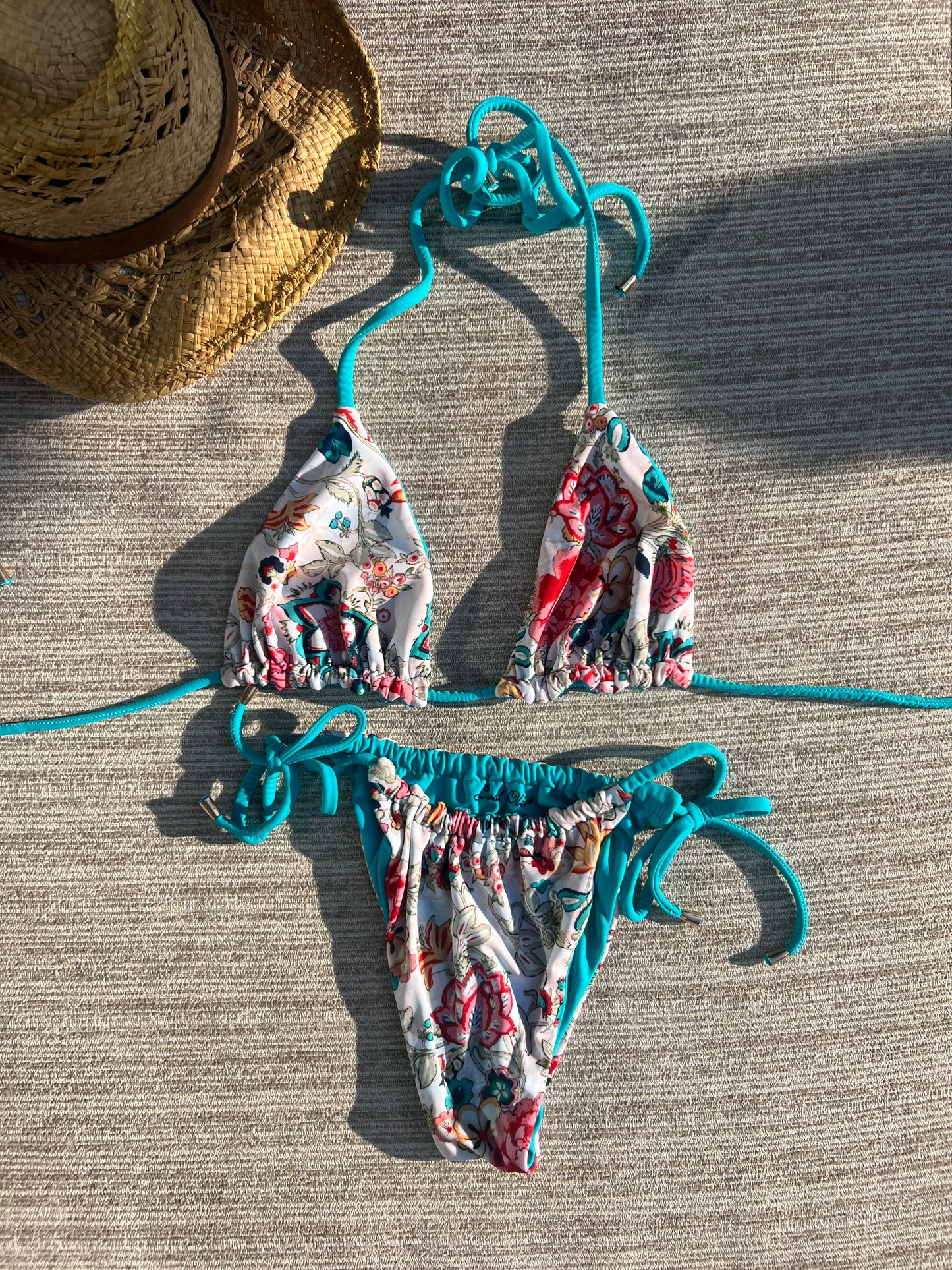 Carnation Charm Reversible Bikini Top in The Austin