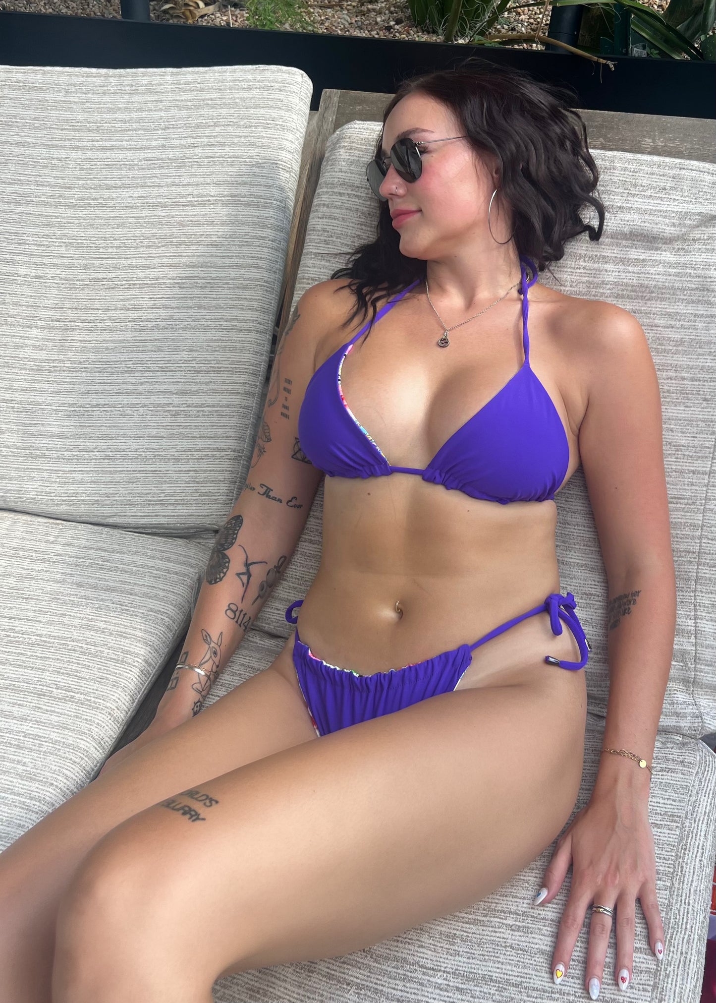 Garden Party Reversible Bikini Top