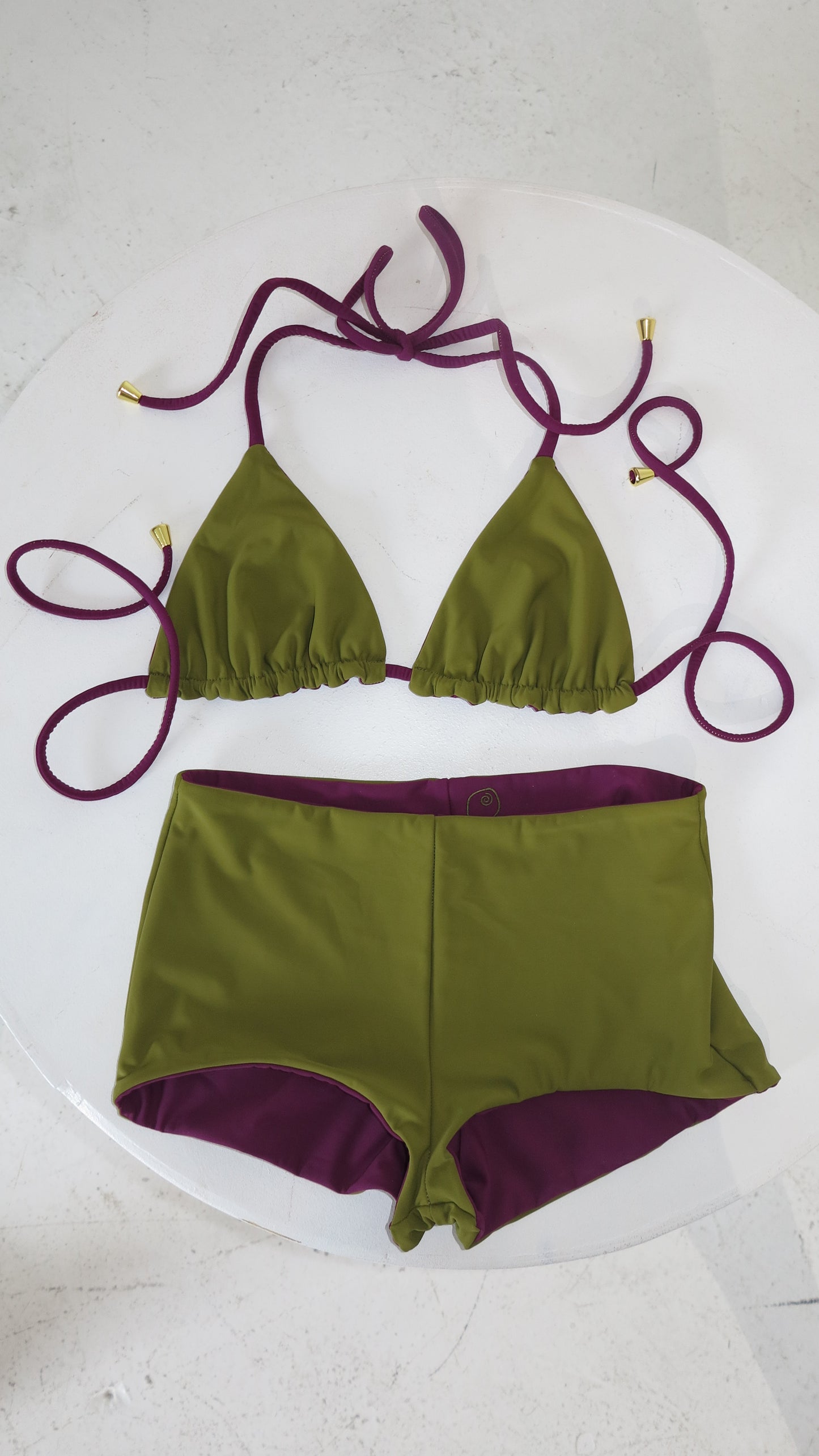 Velvet Lily Reversible Bikini Top
