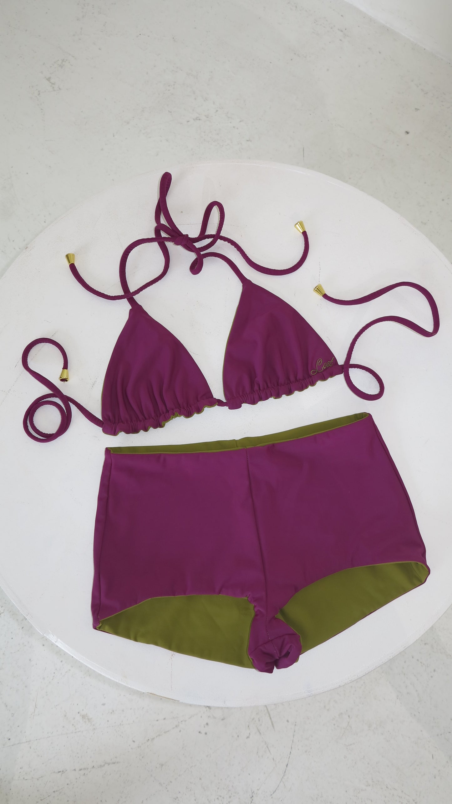 Velvet Lily Reversible Bikini Bottom