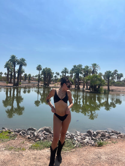 Zebra Dunes Reversible Bikini Bottom